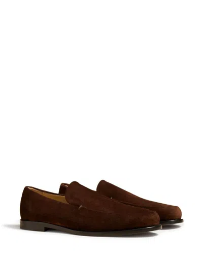 Khaite Brown 'the Alessio' Loafers