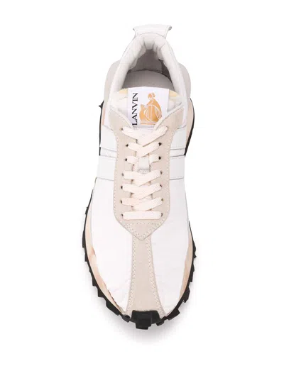 Shop Lanvin Running Sneaker In Nylon, Nappa And Sued