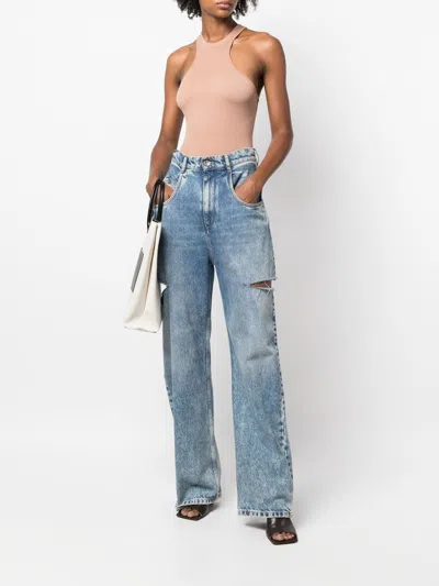 Andreädamo Fine-ribbed Halterneck Tank Top