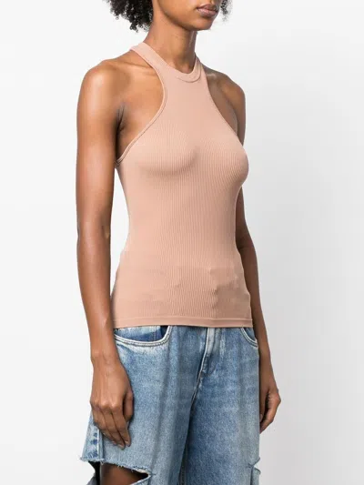 Andreädamo Fine-ribbed Halterneck Tank Top