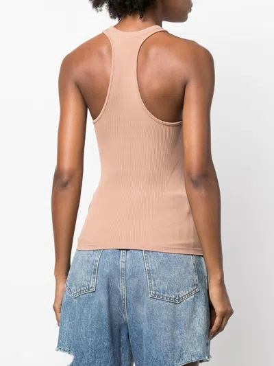 Andreädamo Fine-ribbed Halterneck Tank Top