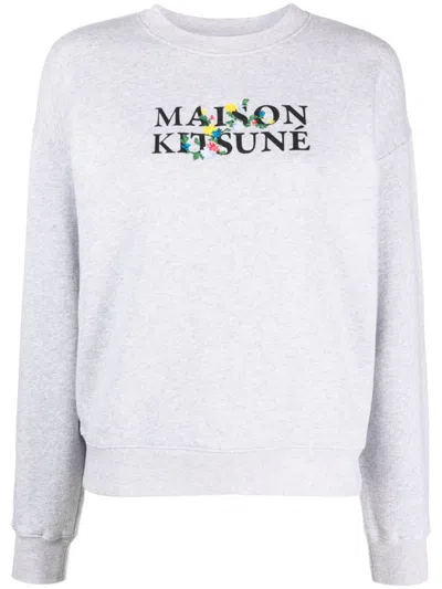 Maison Kitsuné Logo-print Cotton Sweatshirt