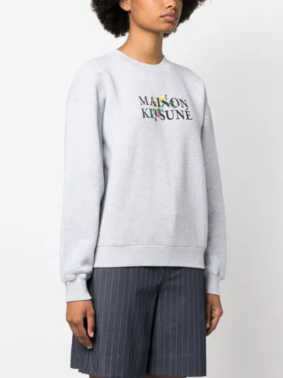 Shop Maison Kitsuné Maison Kitsune Flowers Comfort Sweatshirt