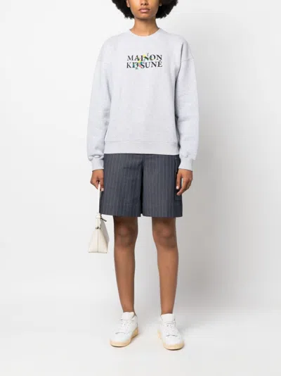 Maison Kitsuné Logo-print Cotton Sweatshirt