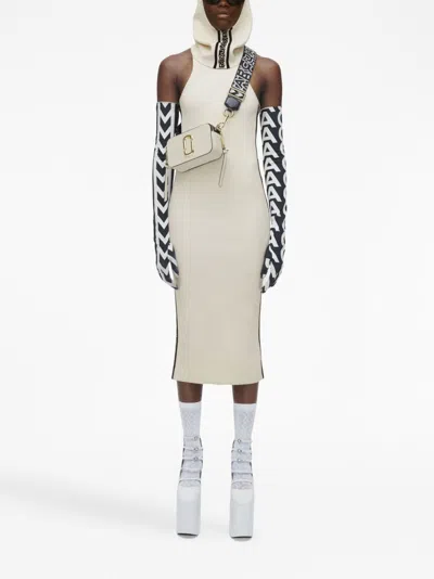 Marc Jacobs The Snapshot Cloud White Multi Leather Camera Bag In White