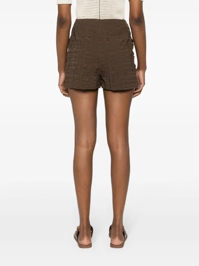 Nanushka Fede Check Seersucker Mini Skort