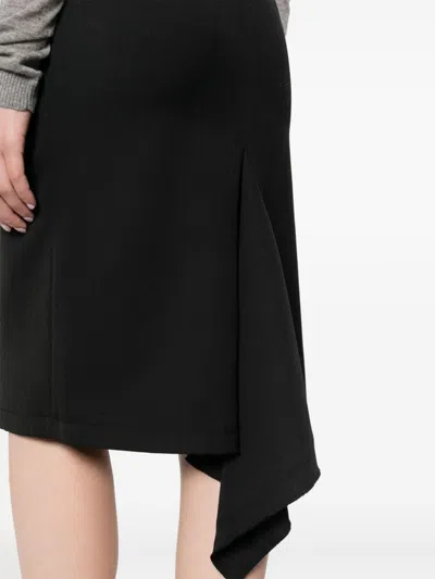 N°21 Ruffle-detail Pencil Skirt