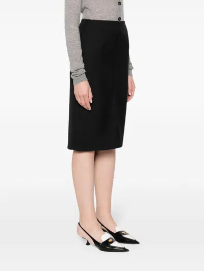 N°21 Ruffle-detail Pencil Skirt