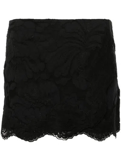 N°21 Floral-lace Mini Skirt
