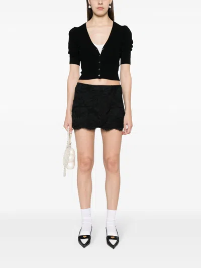 N°21 Floral-lace Mini Skirt