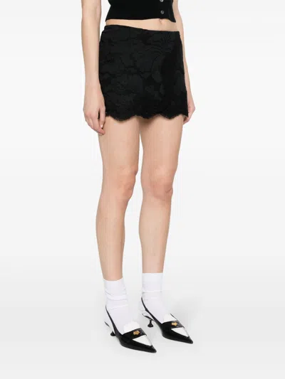 N°21 Floral-lace Mini Skirt
