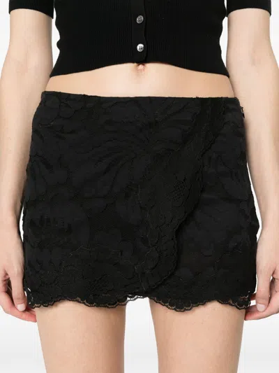 N°21 Floral-lace Mini Skirt