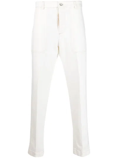 Peserico Man Cotton-blend Gabardine Chinos