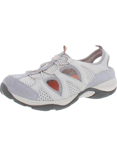 Easy Spirit Earthen 10 Womens Suede Stretch Slip-on Sneakers In Grey