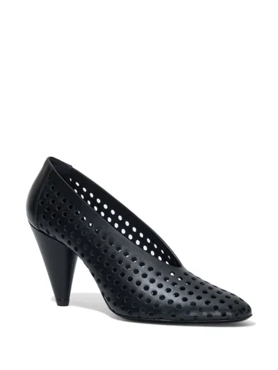 Proenza Schouler 85mm Perforated Leather Pumps