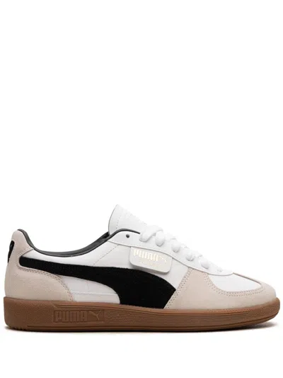 Puma Palermo Lth Sneakers In White Vapor Gray Gum