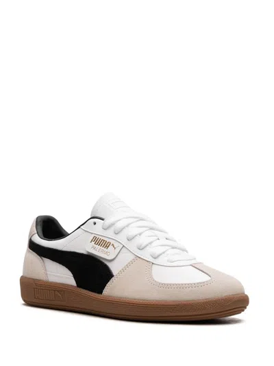 Puma Palermo Lth Sneakers In White Vapor Gray Gum