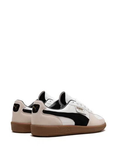 Puma Palermo Lth Sneakers In White Vapor Gray Gum