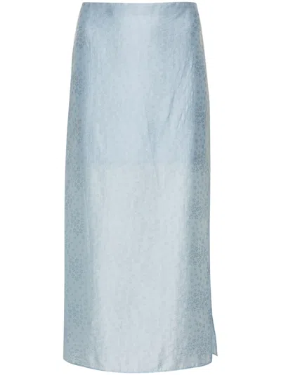Rodebjer Graziela Floral-embroidered Skirt