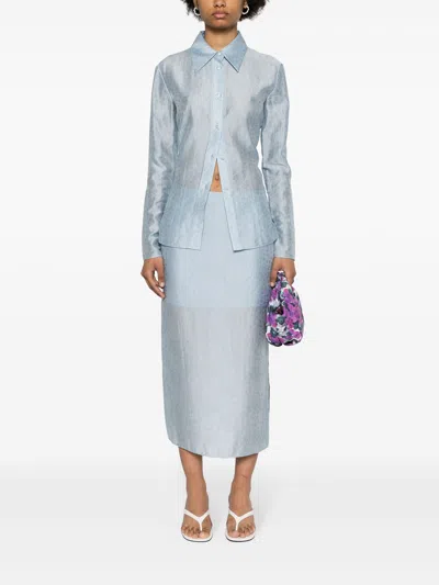 Rodebjer Graziela Floral-embroidered Skirt