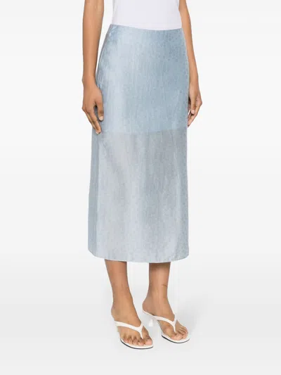 Rodebjer Graziela Floral-embroidered Skirt