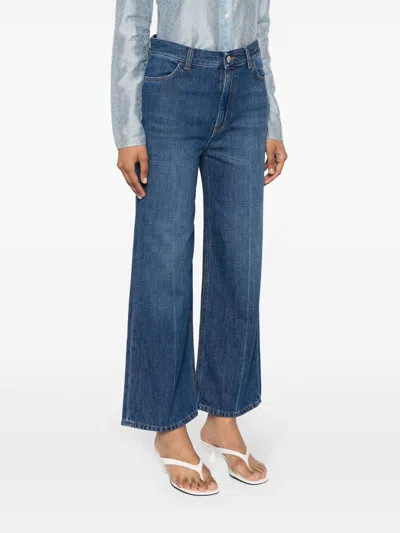 Rodebjer Straight-leg Cropped Jeans In Blue