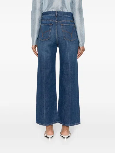 Rodebjer Straight-leg Cropped Jeans In Blue