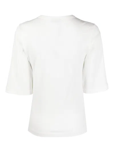 Rodebjer Short-sleeve Organic Cotton T-shirt In White