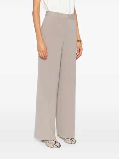Theory Grey Triacetate Relax Pants