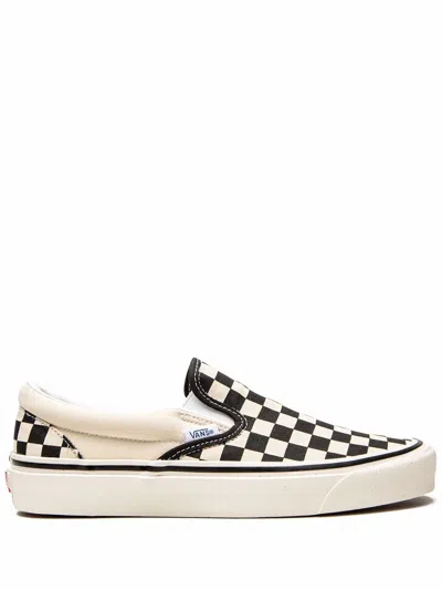 Vans Unisex Classic Slip On Checkerboard Shoes In Black Off White In Multi