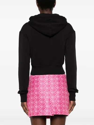 Versace Jeans Couture Logo-print Cropped Hoodie