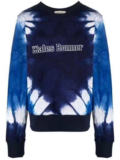 Wales Bonner Tie-dye Logo-embroidered Sweatshirt