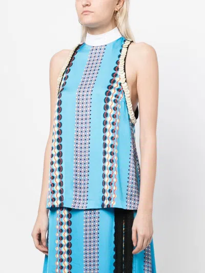 Wales Bonner Chari Printed Top
