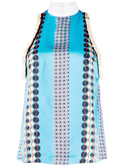 Wales Bonner Chari Printed Top