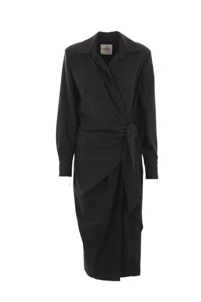 Cri.da Crida Dresses In Black