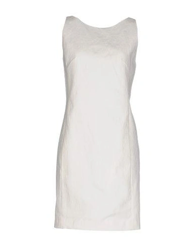 Shop Dondup Short Dresses In White