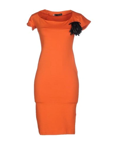 Dsquared2 Short Dress In Orange