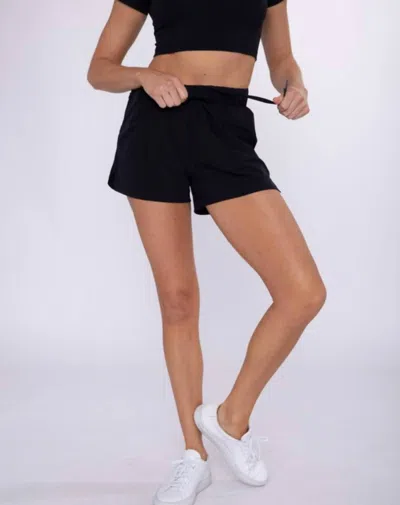 Mono B Athleisure Running Shorts In Black In Black