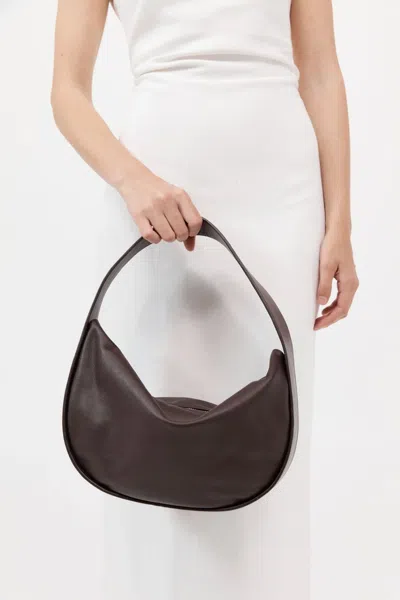St Agni Soft Arc Bag In Chocolate
