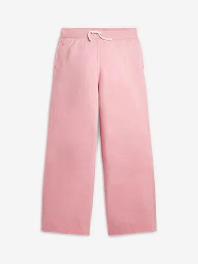 Polo Ralph Lauren Girls Pink Wide Leg Joggers In Pink