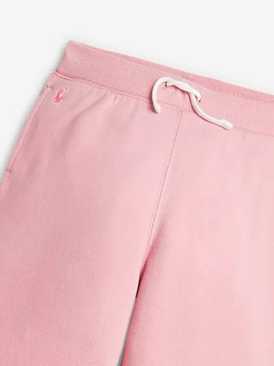 Polo Ralph Lauren Girls Pink Wide Leg Joggers In Pink