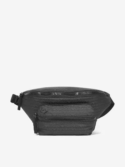 Emporio Armani Boys Logo Belt Bag In Green