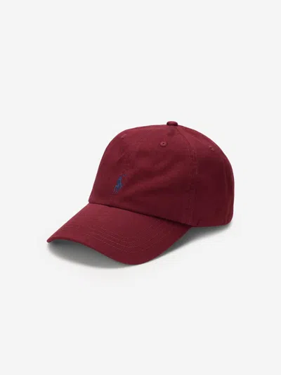 Polo Ralph Lauren Kid's Cotton Chino Ball Cap In Red