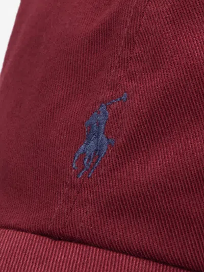 Polo Ralph Lauren Kid's Cotton Chino Ball Cap In Red