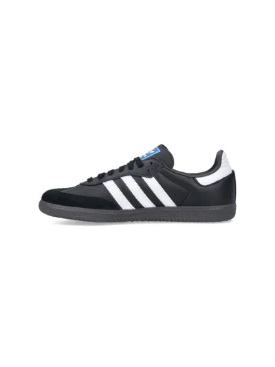 Adidas Originals Samba Og Logo-print Leather Low-top Trainers In Black
