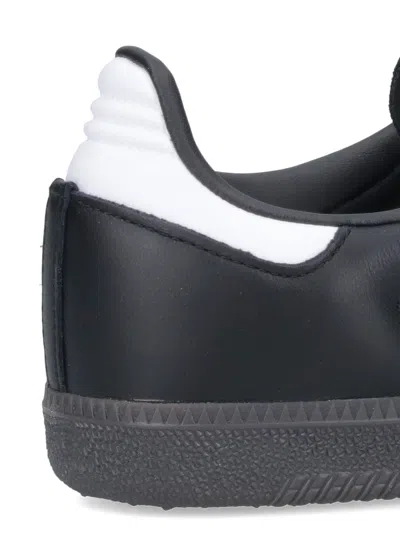 Adidas Originals Samba Og Logo-print Leather Low-top Trainers In Black
