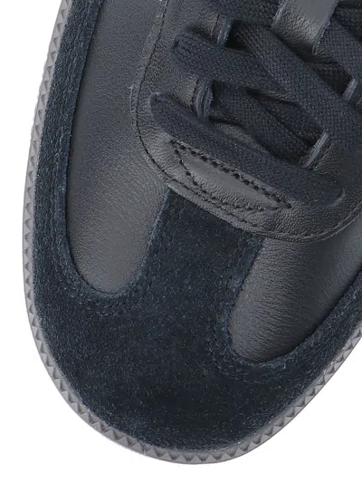 Adidas Originals Samba Og Logo-print Leather Low-top Trainers In Black
