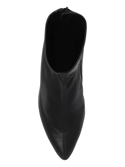 Alexander Mcqueen Armadillo Leather Boots In Blacksilvergold