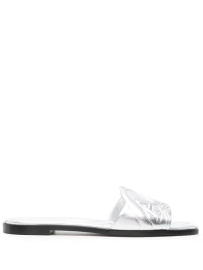 Alexander Mcqueen Sandali Seal In Silver