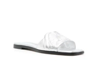 Alexander Mcqueen Sandali Seal In Silver